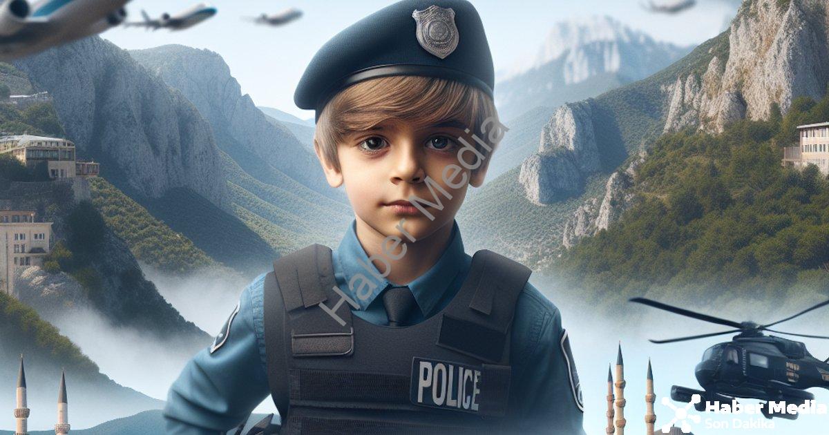 "Muğla'da Engel Tanımayan Hayal: Hamza Bir Günlüğüne Polis Oldu" başlıklı haber için fotorealistik,