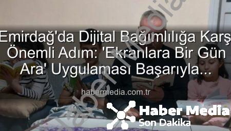 Emirdağ’da Dijital Bağımlılığa Karşı Önemli Adım: ‘Ekranlara Bir Gün Ara’ Uygulaması Başarıyla Tamamlandı