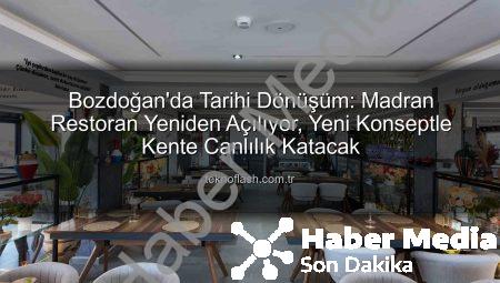 Bozdoğan’ın Gözdesi Madran Restoran Yeniden Hayat Buluyor: Ailelere Sıcak Bir Dokunuş Geliyor