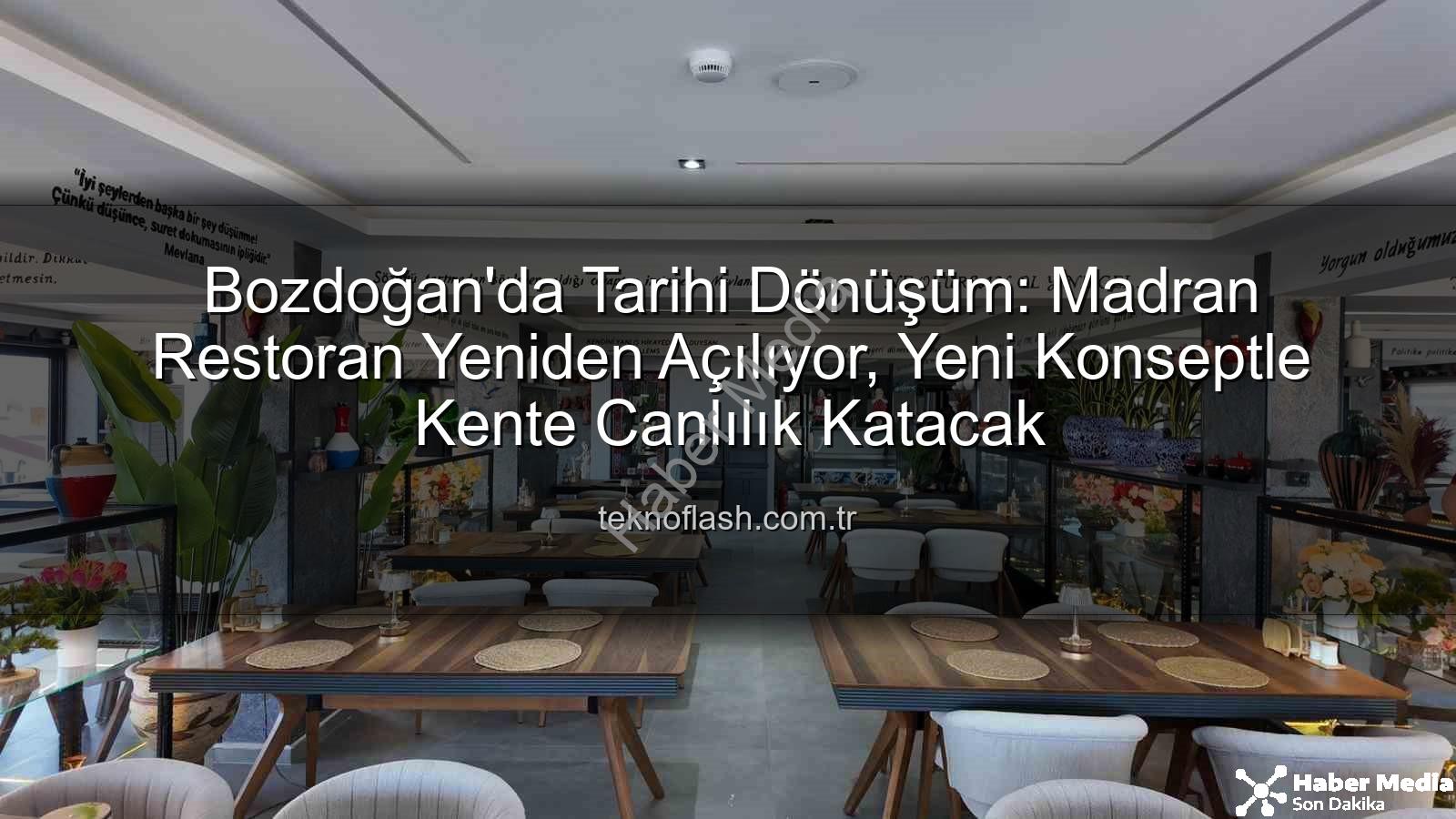 Madran Restoran - Bozdoğan'ın Gözdesi Madran Restoran Yeniden Hayat Buluyor: Ailelere Sıcak Bir Dokunuş Geliyor