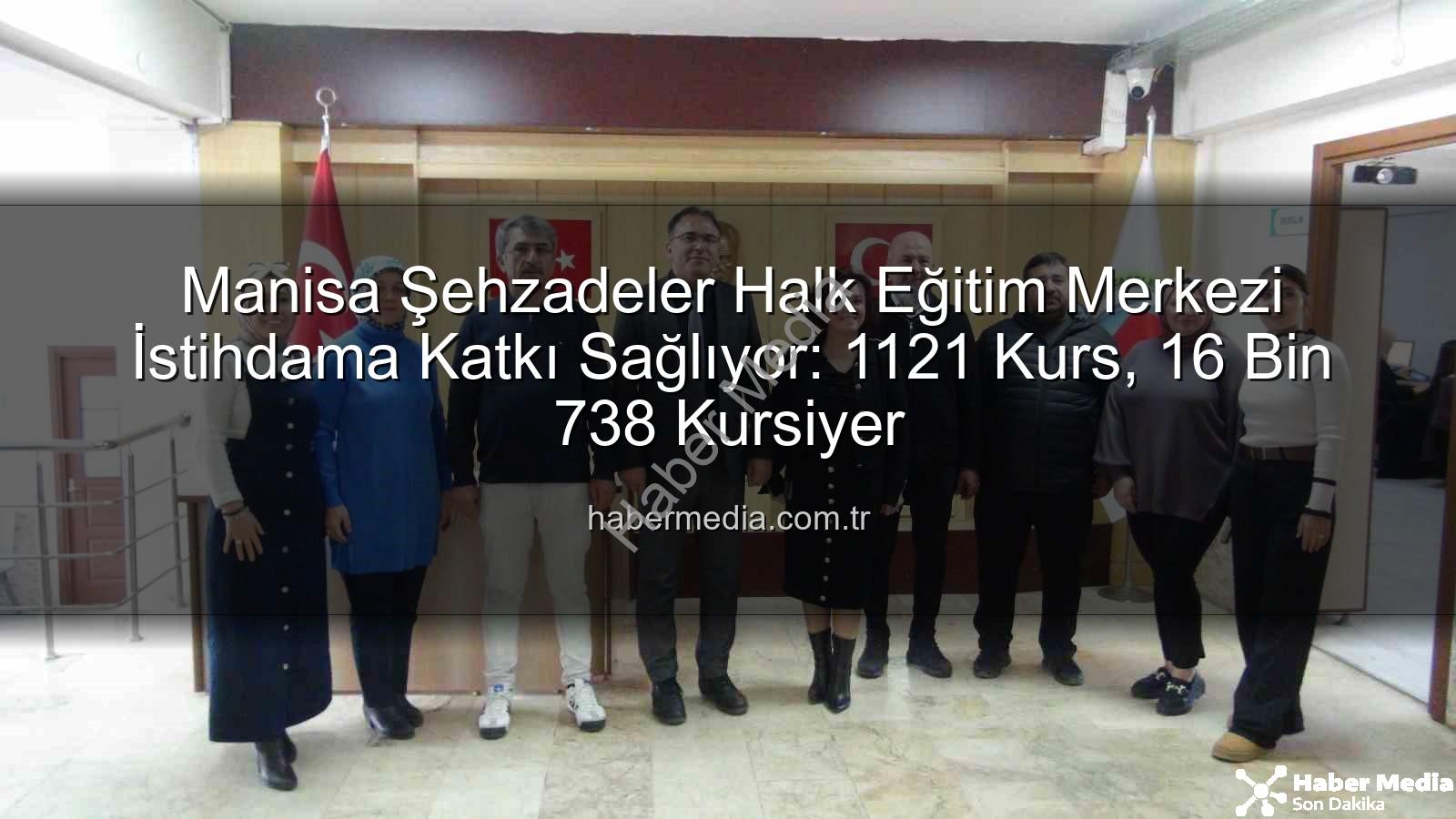Halk eğitim istihdam - Manisa Şehzadeler Halk Eğitim Merkezi İstihdama Katkı Sağlıyor: 1121 Kurs, 16 Bin 738 Kursiyer