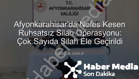 Afyonkarahisar Jandarması’ndan Ruhsatsız Silah Operasyonu: 7 Adet Silah Ele Geçirildi!