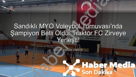 Sandıklı MYO Voleybol Turnuvası’nda Şampiyon Belli Oldu: Traktör FC Zirveye Yerleşti!
