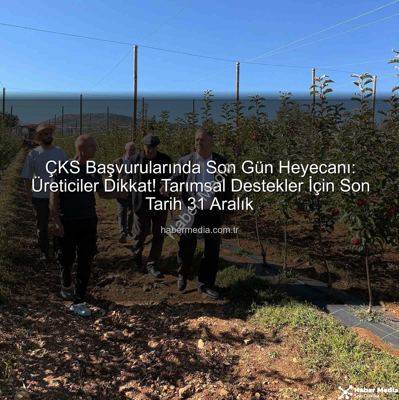 ÇKS başvuruları - ÇKS Başvurularında Son Gün Heyecanı: Üreticiler Dikkat! Tarımsal Destekler İçin Son Tarih 31 Aralık